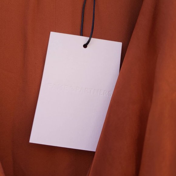 Fame and Partners Rust High Low Dress - Picture 7 of 7